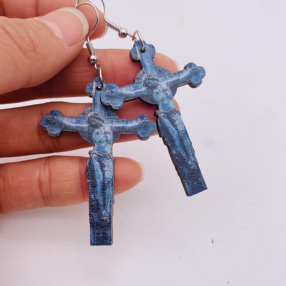 Pendientes de alivio barroco de agua de agua de madera al por mayor